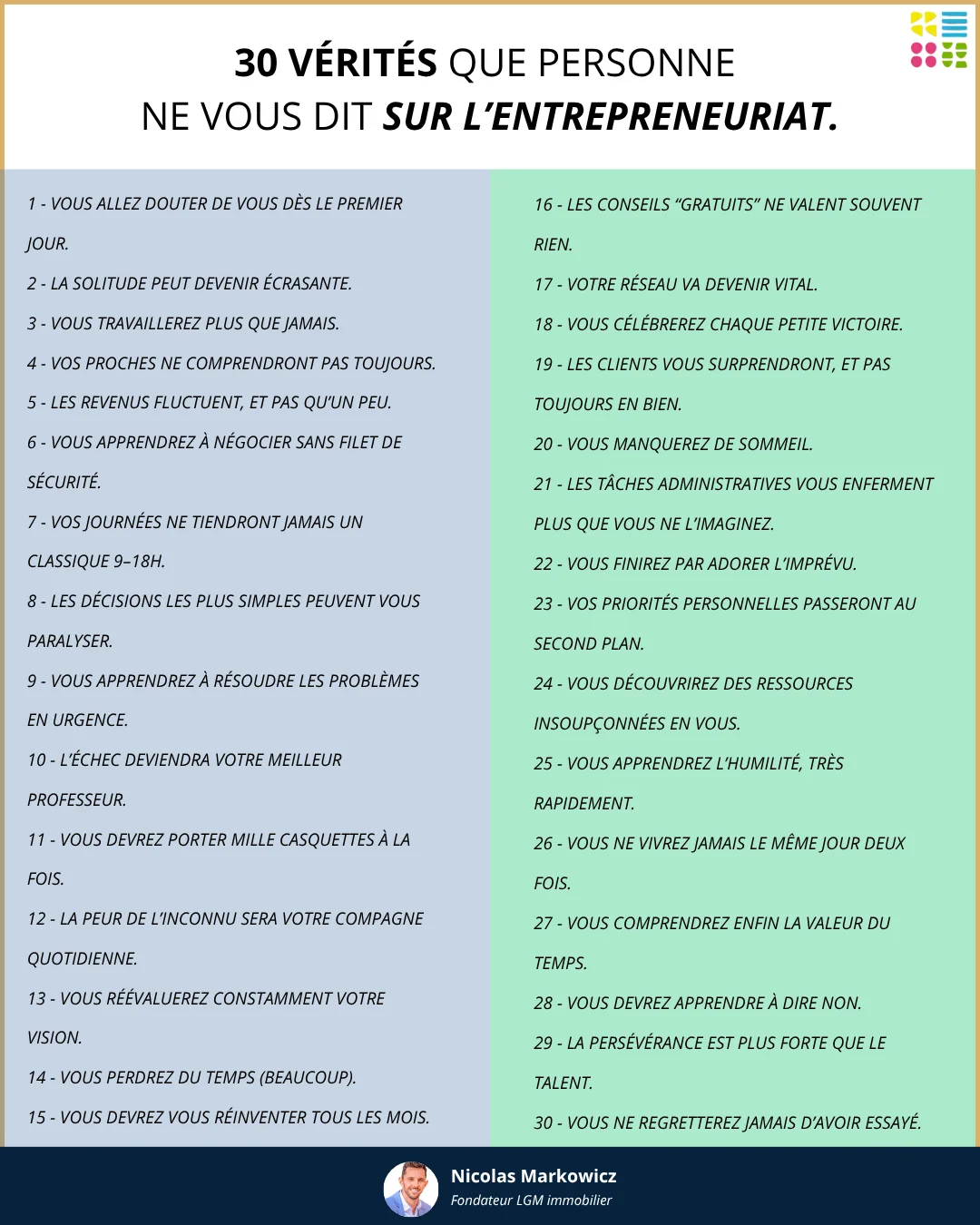 Post LinkedIn de Nicolas Markowicz 5